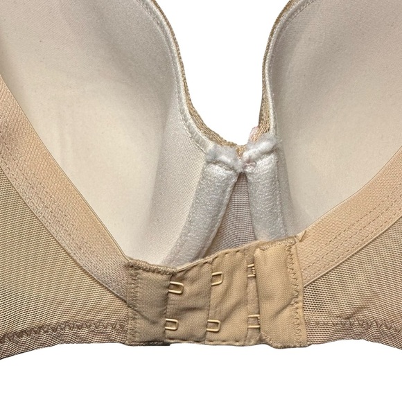 Cacique Modern Lace Lightly Lined Balconette Bra  beige 38C - Picture 8 of 11